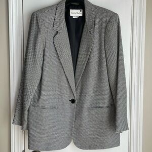 Vintage Stanley Blacker One Button Blazer 16
